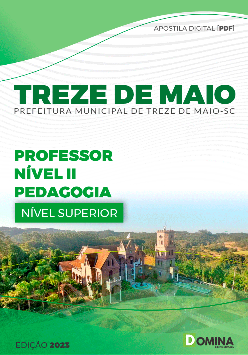 Apostila Pref Treze de Maio SC 2023 Professor Nível II Pedagogia