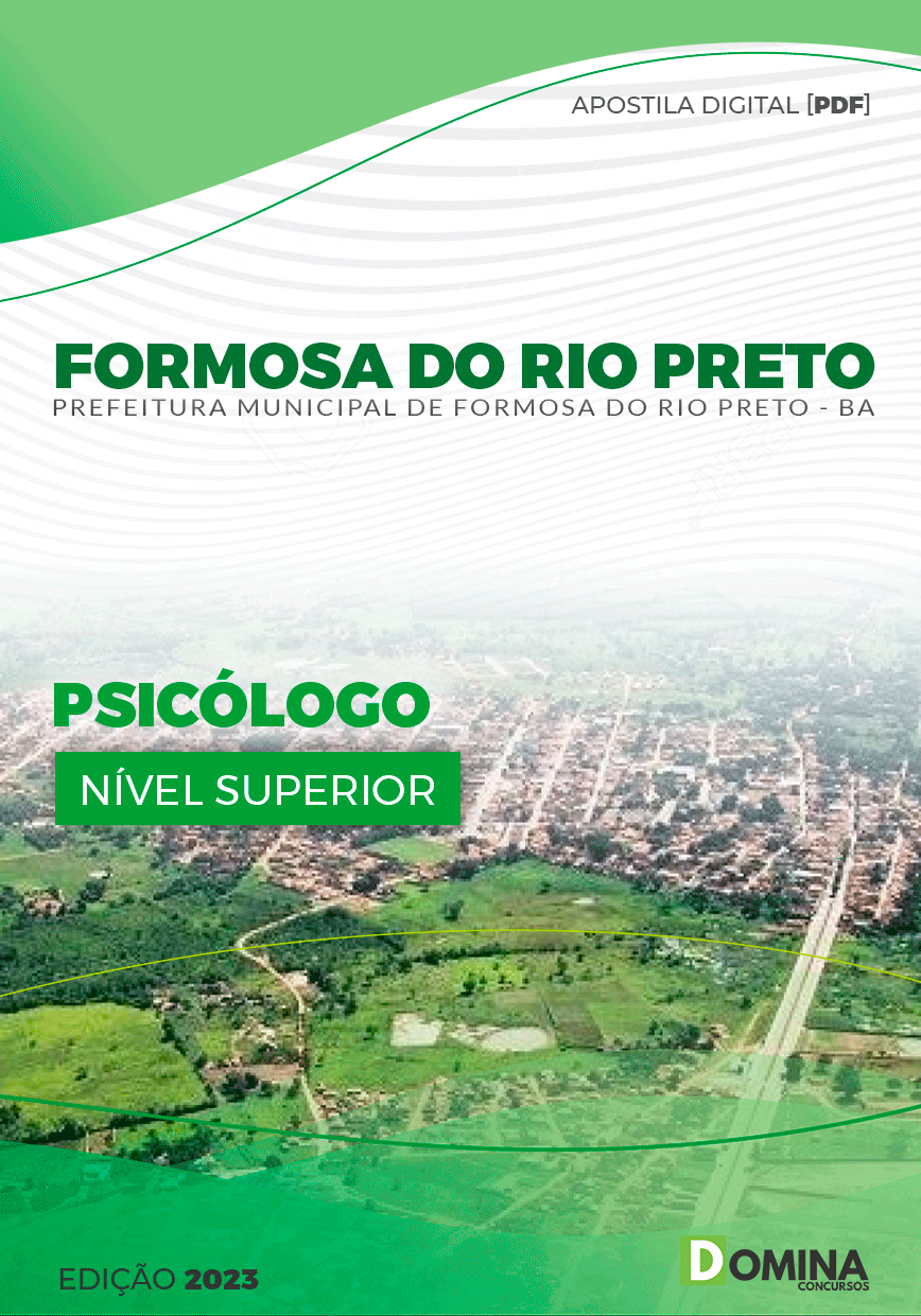 Apostila Pref Formosa Rio Preto BA 2023 Psicólogo