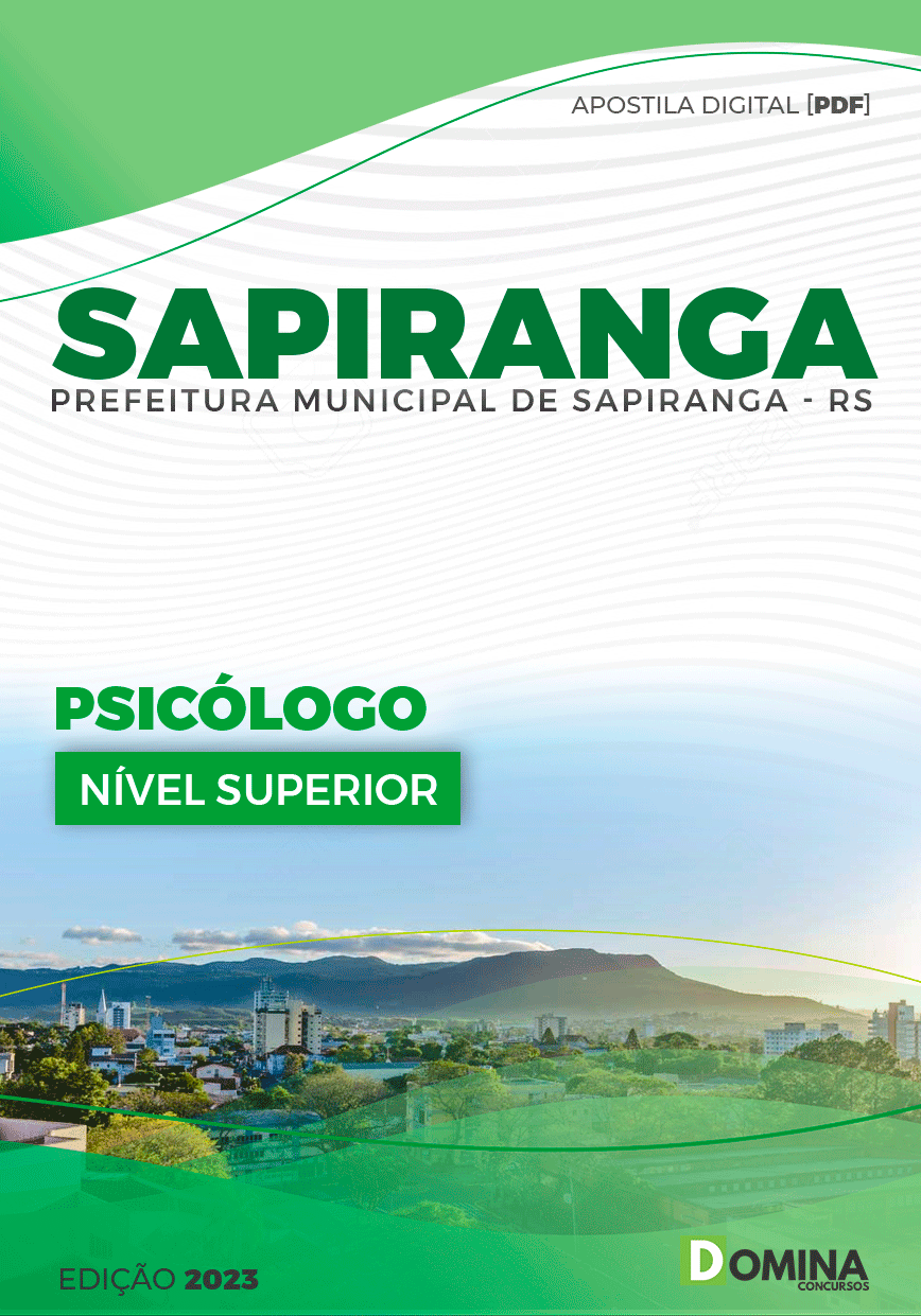 Apostila Pref Sapiranga RS 2023 Psicólogo