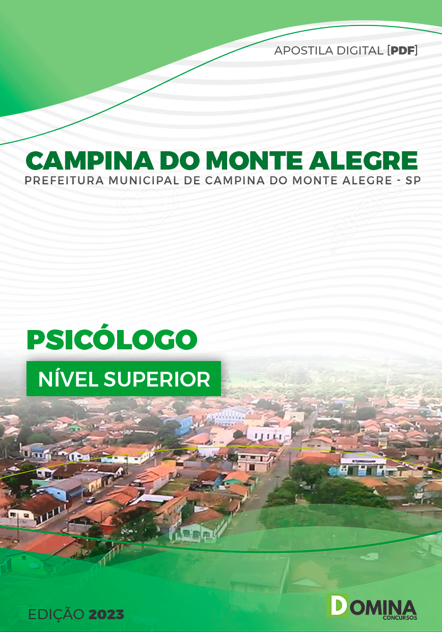 Pref Campina do Monte Alegre SP 2023 Psicólogo