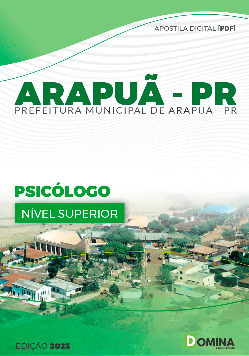 Apostila Pref Arapuã PR 2023 Psicólogo