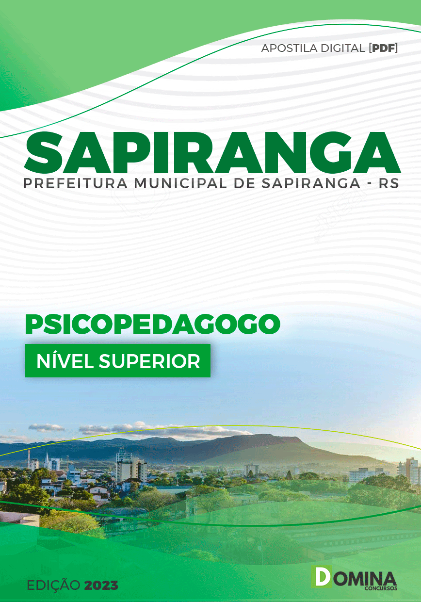 Apostila Pref Sapiranga RS 2023 Psicopedagogo