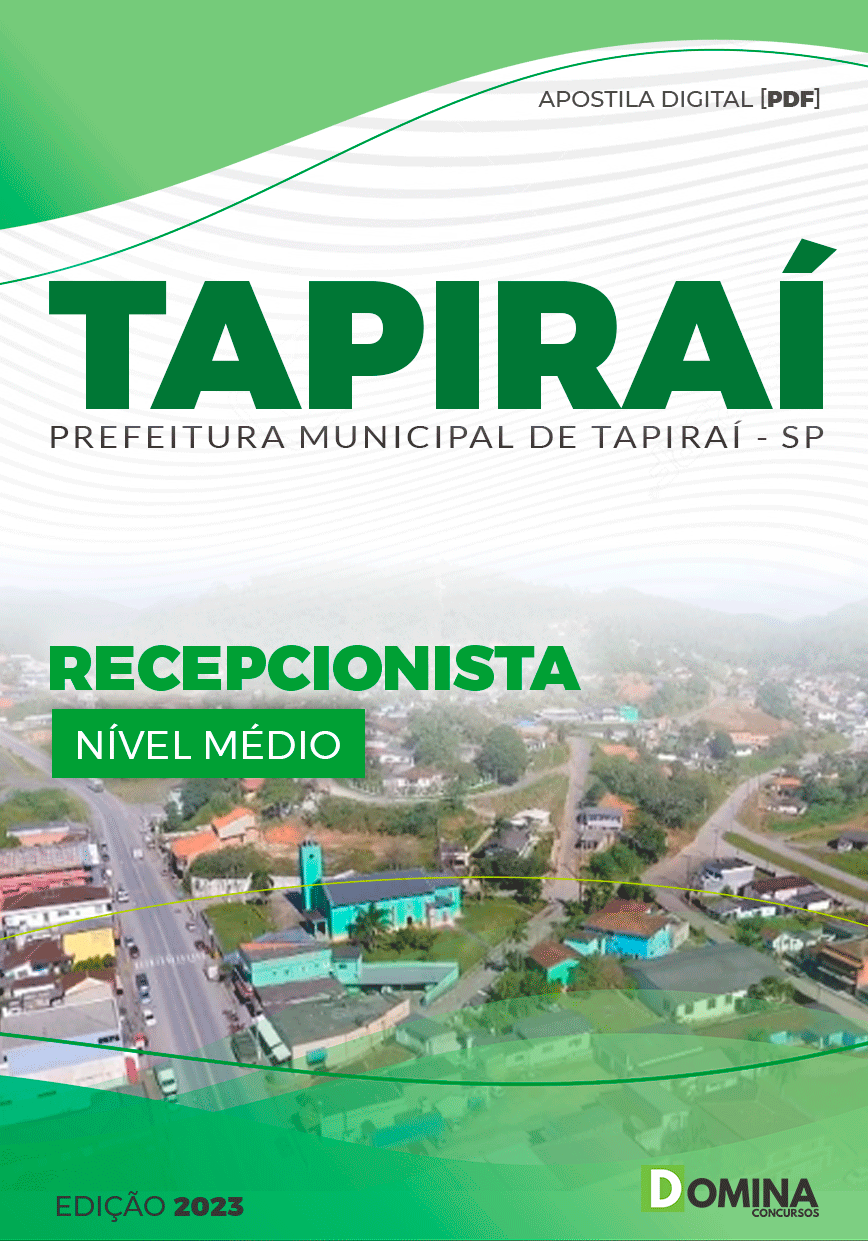 Apostila Pref Tapiraí SP 2023 Recepcionista