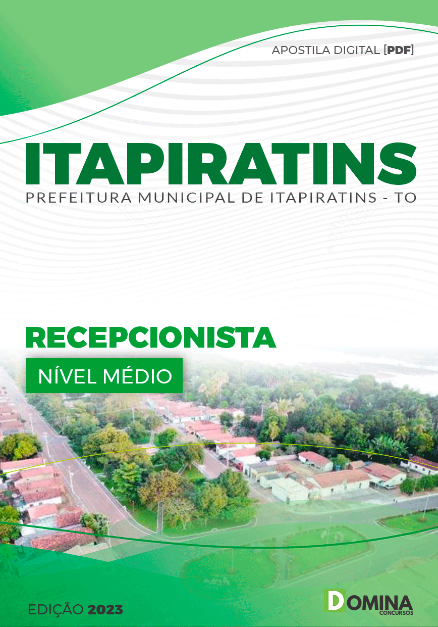 Apostila Pref Itapiratins TO 2023 Recepcionista