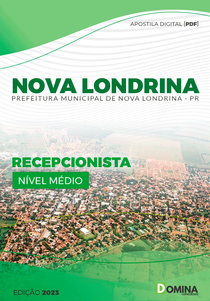 Apostila Pref Nova Londrina PR 2023 Recepcionista