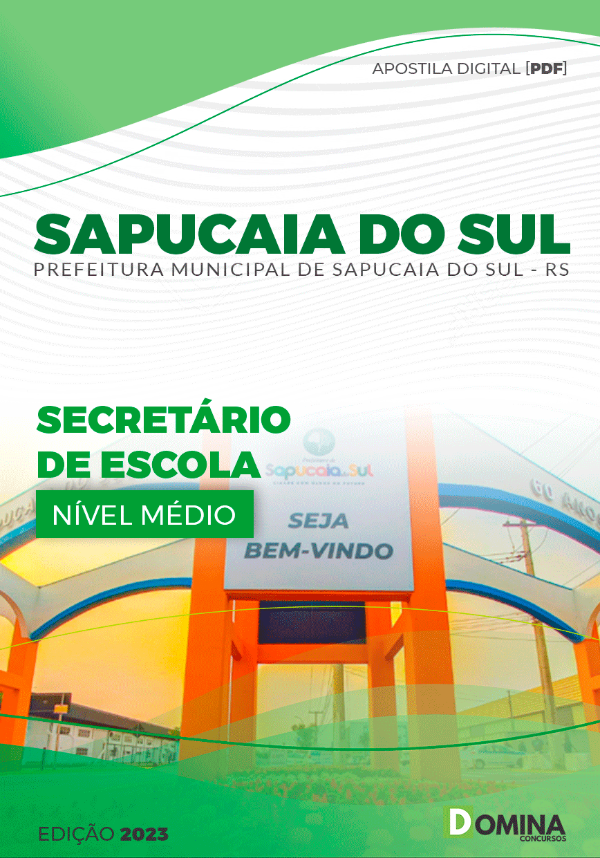 Apostila Pref Sapucaia do Sul RS 2023 Secretario Escola