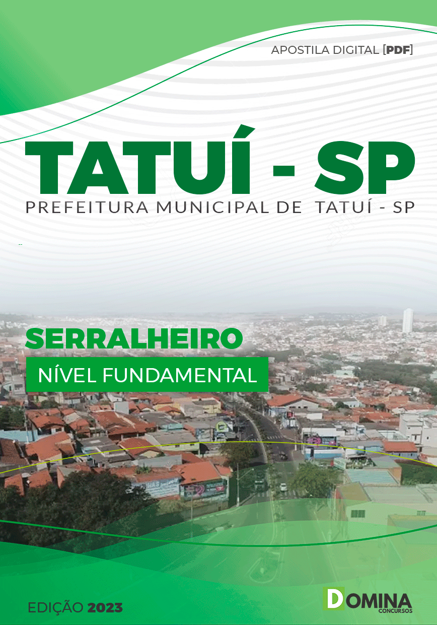 Apostila Pref Tatuí SP 2023 Serralheiro