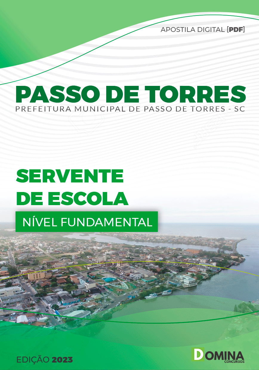 Apostila Concurso Pref Passo de Torres SC 2023 Servente Escola