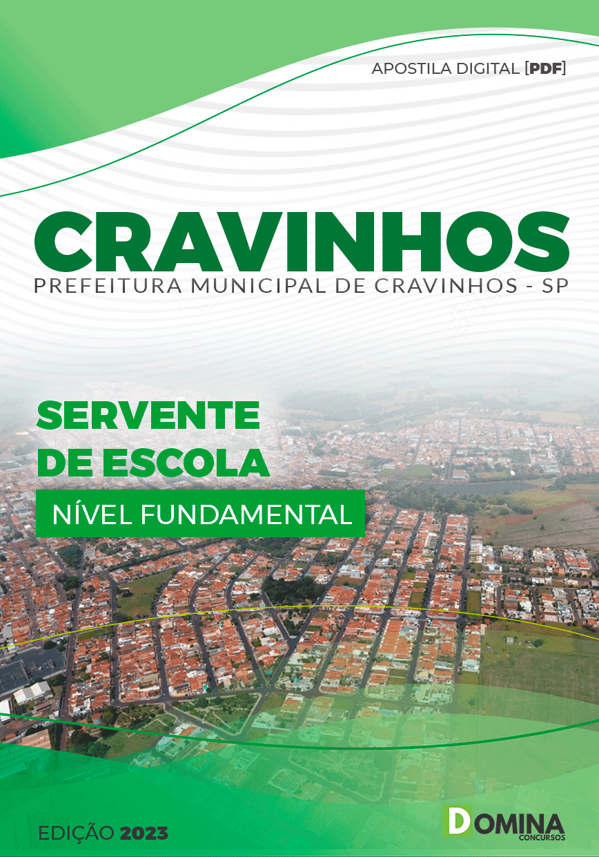 Apostila Concurso Pref Cravinhos SP 2023 Servente Escola