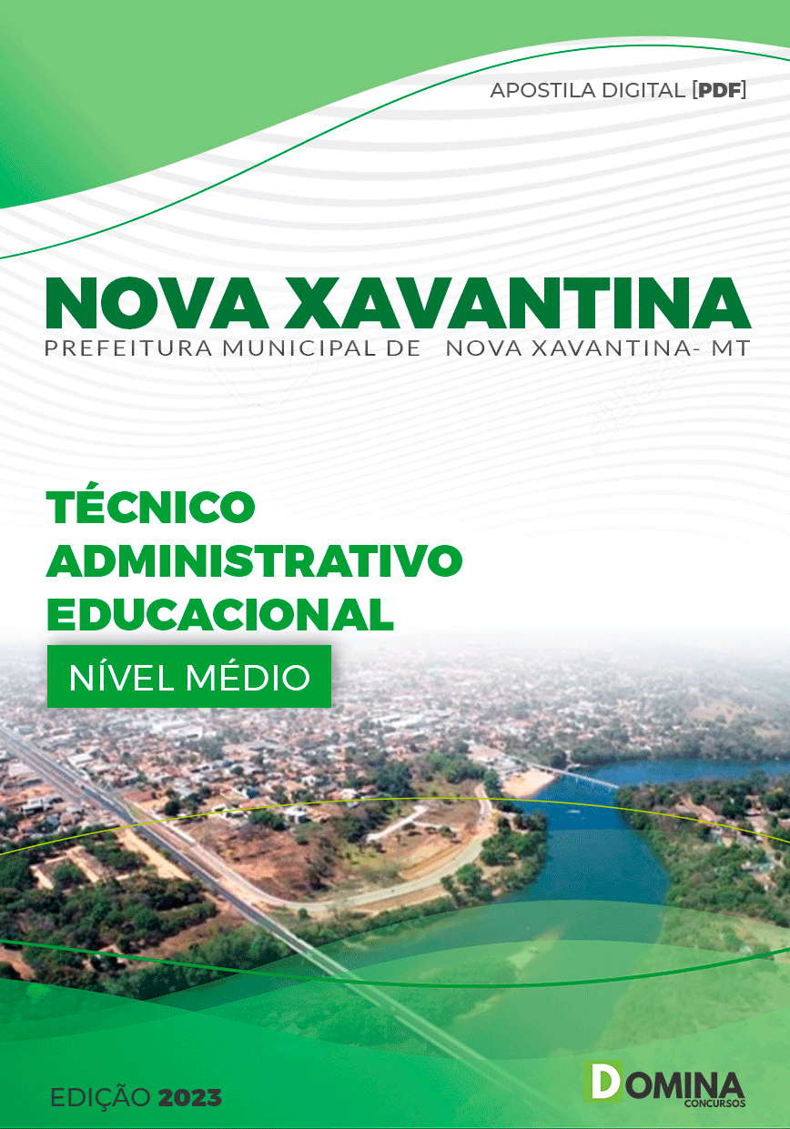 Pref Nova Xavantina MT 2023 Técnico Administrativo Educacional