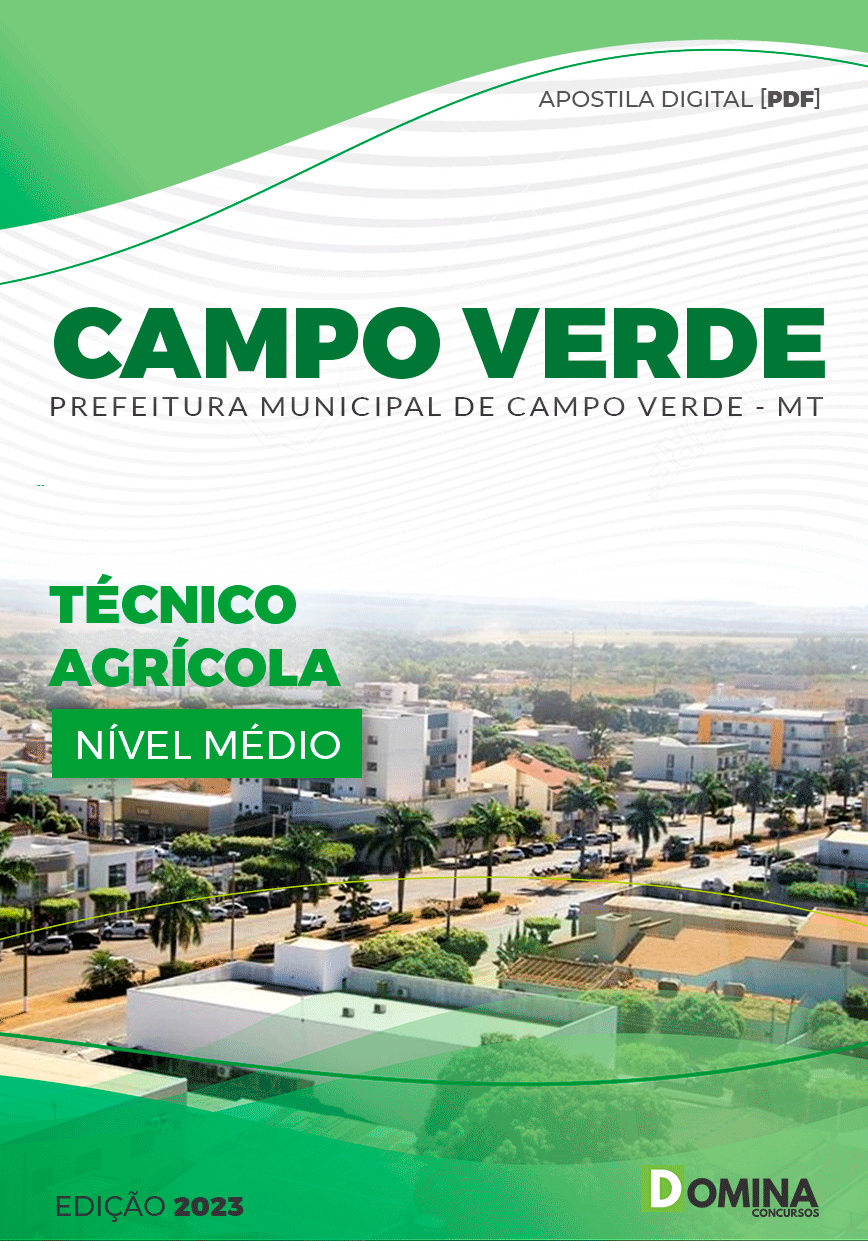 Apostila Pref Campo Verde MT 2023 Técnico Agrícola