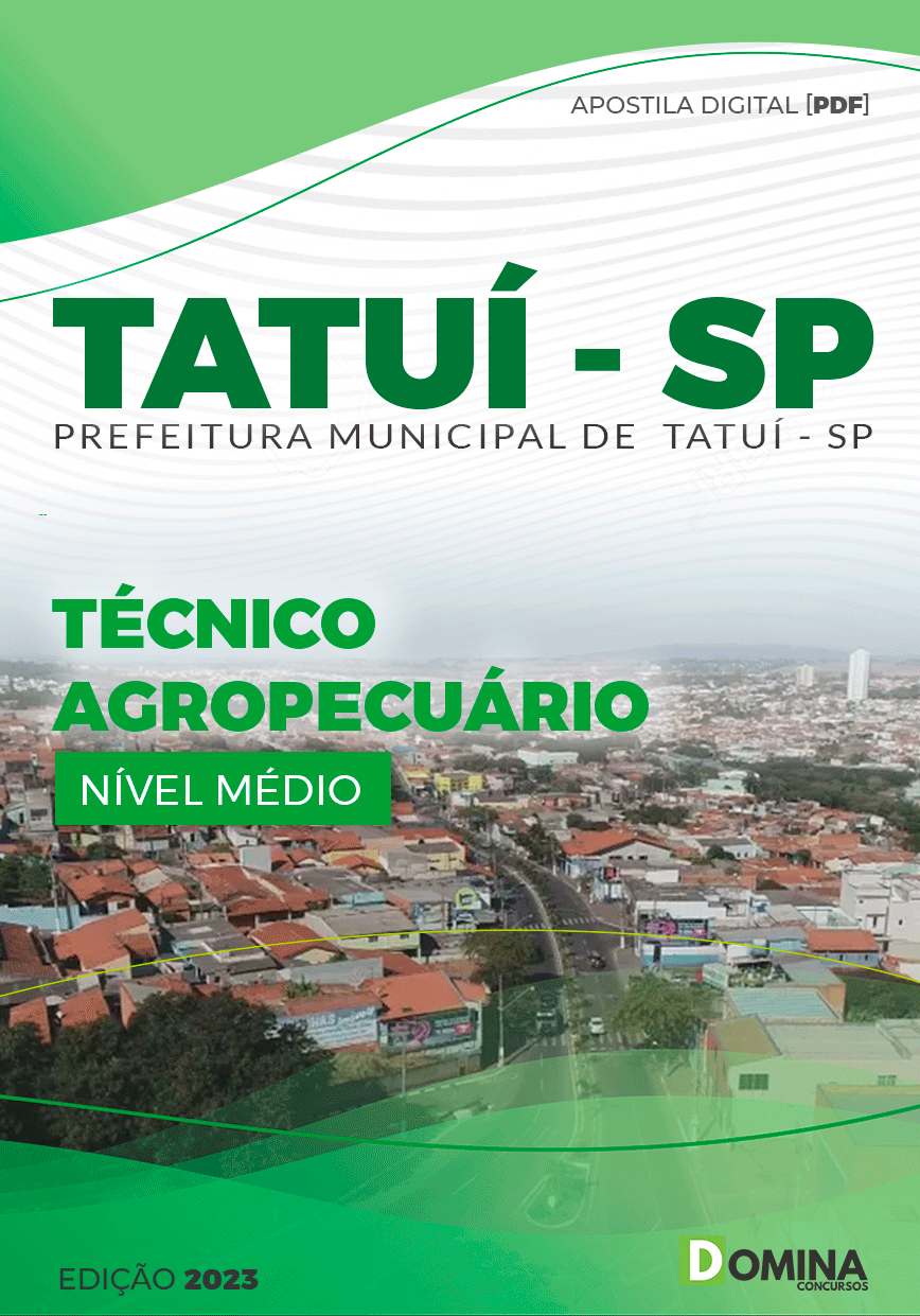 Apostila Concurso Pref Tatuí SP 2023 Técnico Agropecuário