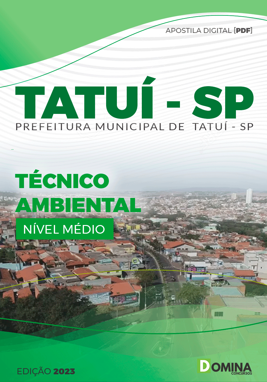 Apostila Concurso Pref Tatuí SP 2023 Técnico Ambiental
