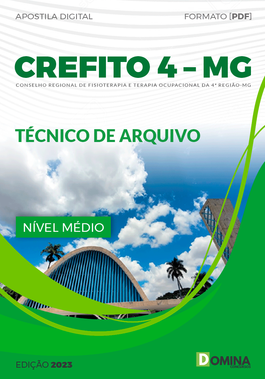 Apostila Concurso CREFITO 4 MG 2023 Técnico Arquivo