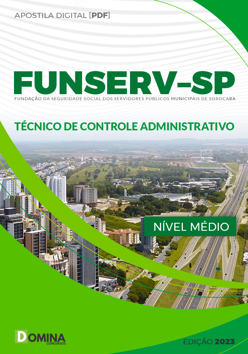 Apostila Concurso FUNSERV SP 2023 Técnico Controle Administrativo