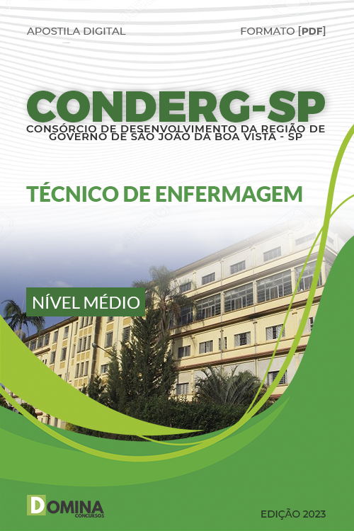 Apostila CONDERG SP 2023 Técnico em Enfermagem