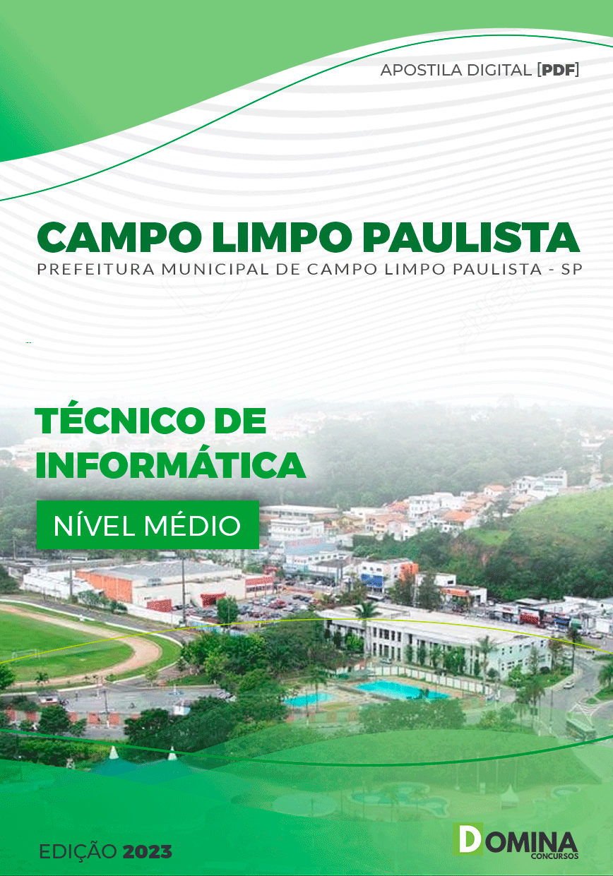 Apostila Pref Campo Limpo Paulista SP 2023 Técnico Informática