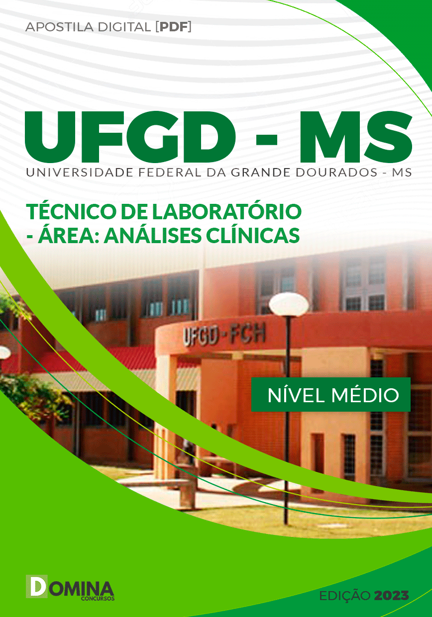 Apostila UFGD MS 2023 Técnico de Laboratório Análises Clínicas