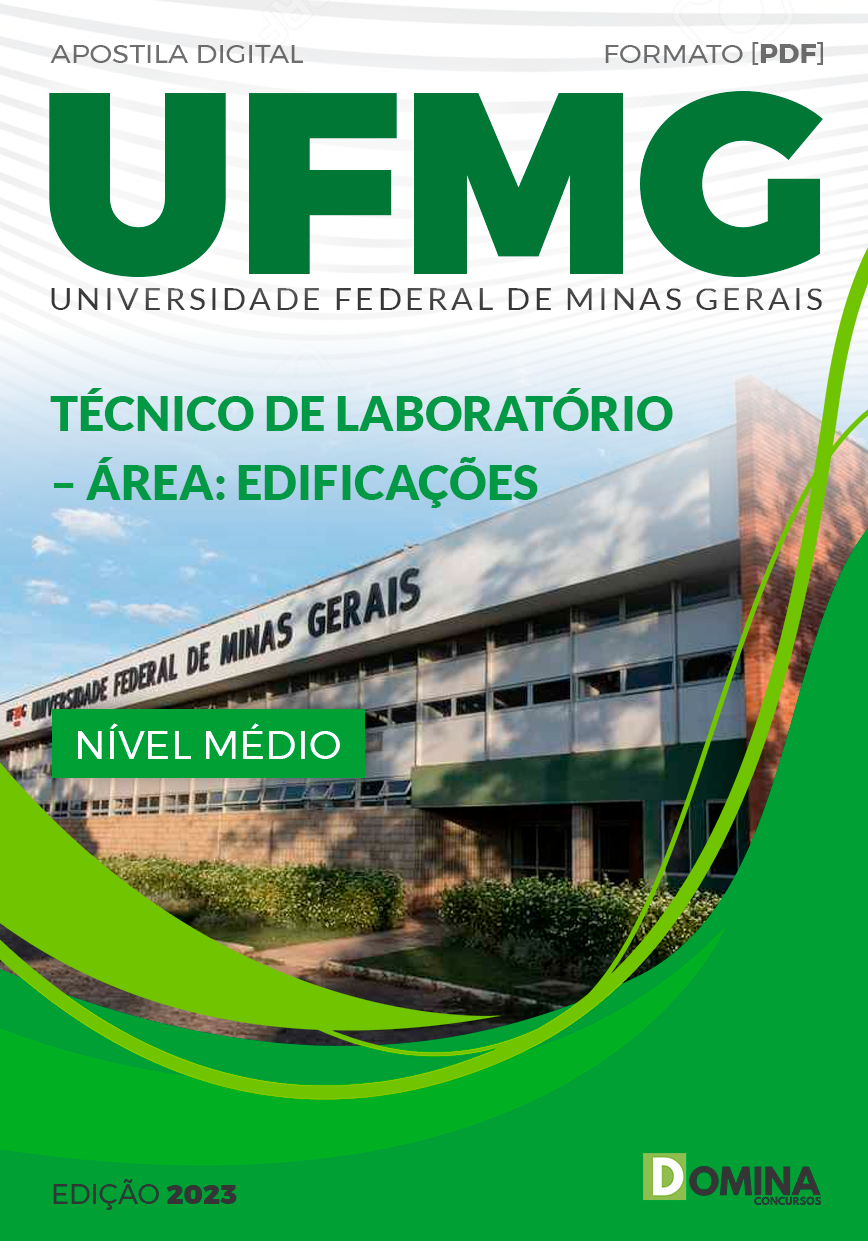 Apostila UFMG MG 2023 Técnico de Laboratório Edificações