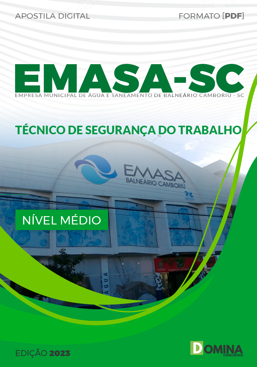 Apostila EMASA SC 2023 Técnico Segurança do Trabalho