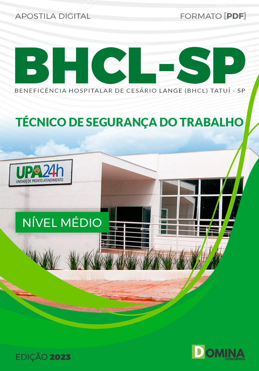 Apostila Seletivo BHCL SP 2023 Técnico Segurança Trabalho