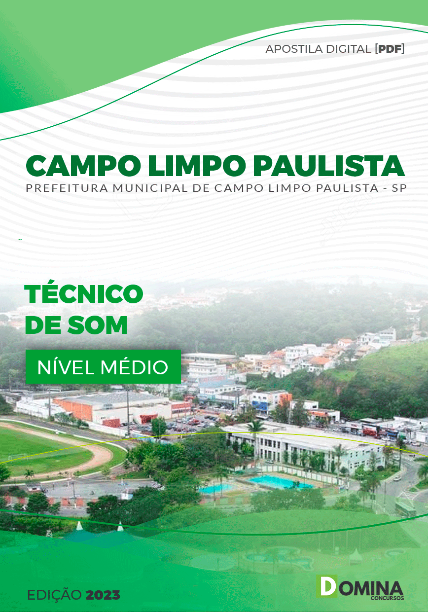 Apostila Pref Campo Limpo Paulista SP 2023 Técnico som