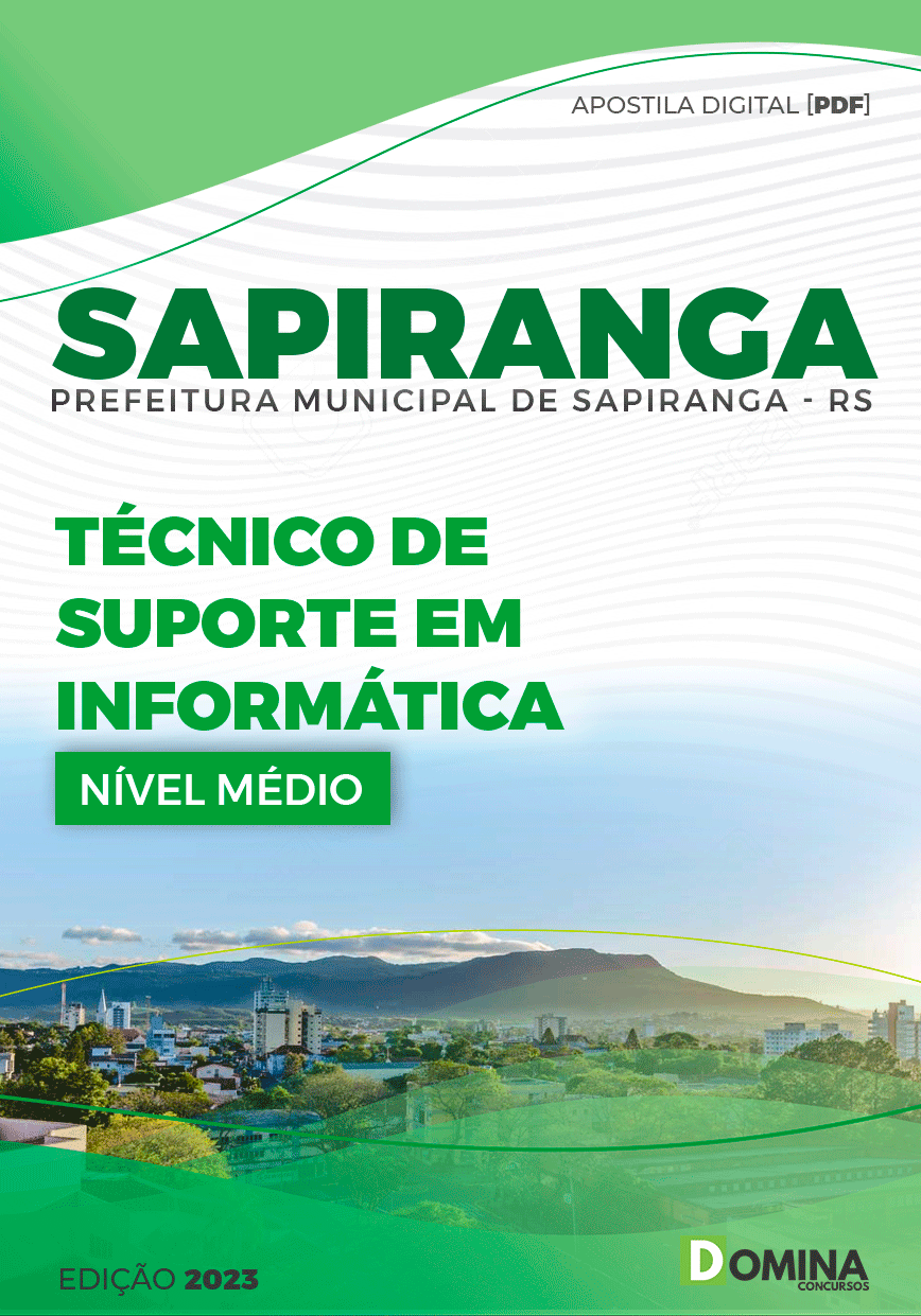 Apostila Pref Sapiranga RS 2023 Técnico Suporte Informática