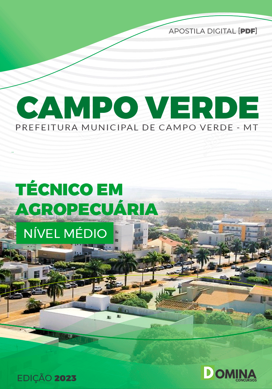 Apostila Pref Campo Verde MT 2023 Técnico Agropecuária