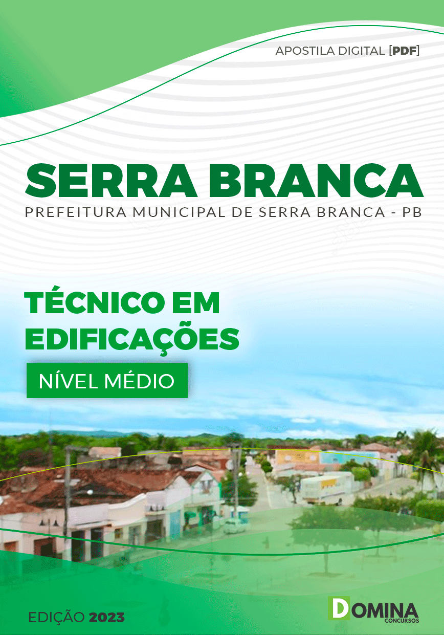 Apostila Pref Serra Branca PB 2023 Técnico Edificações