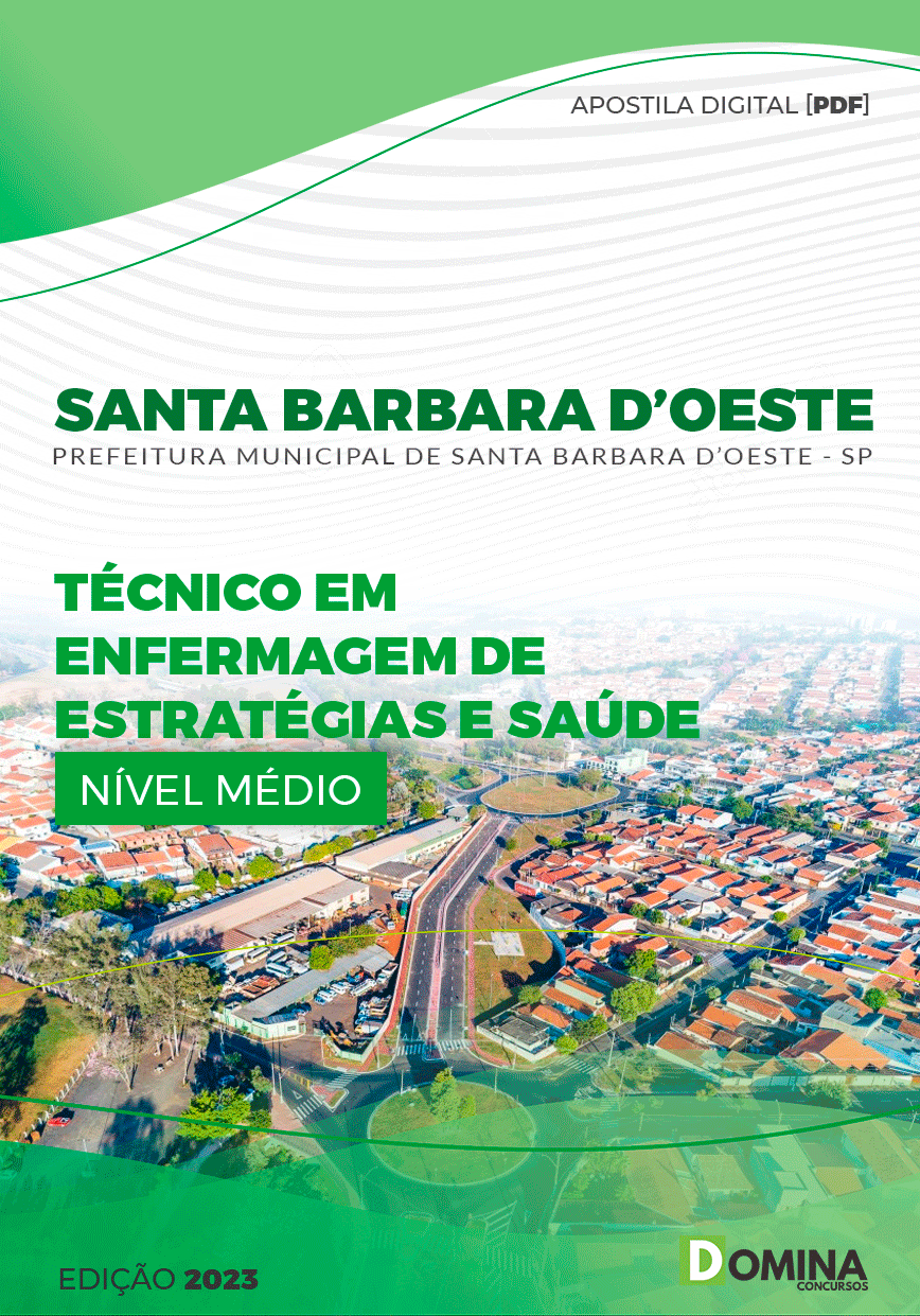 Pref Santa Barbara d’Oeste SP 2023 Téc Enfermagem Estratégias Saúde