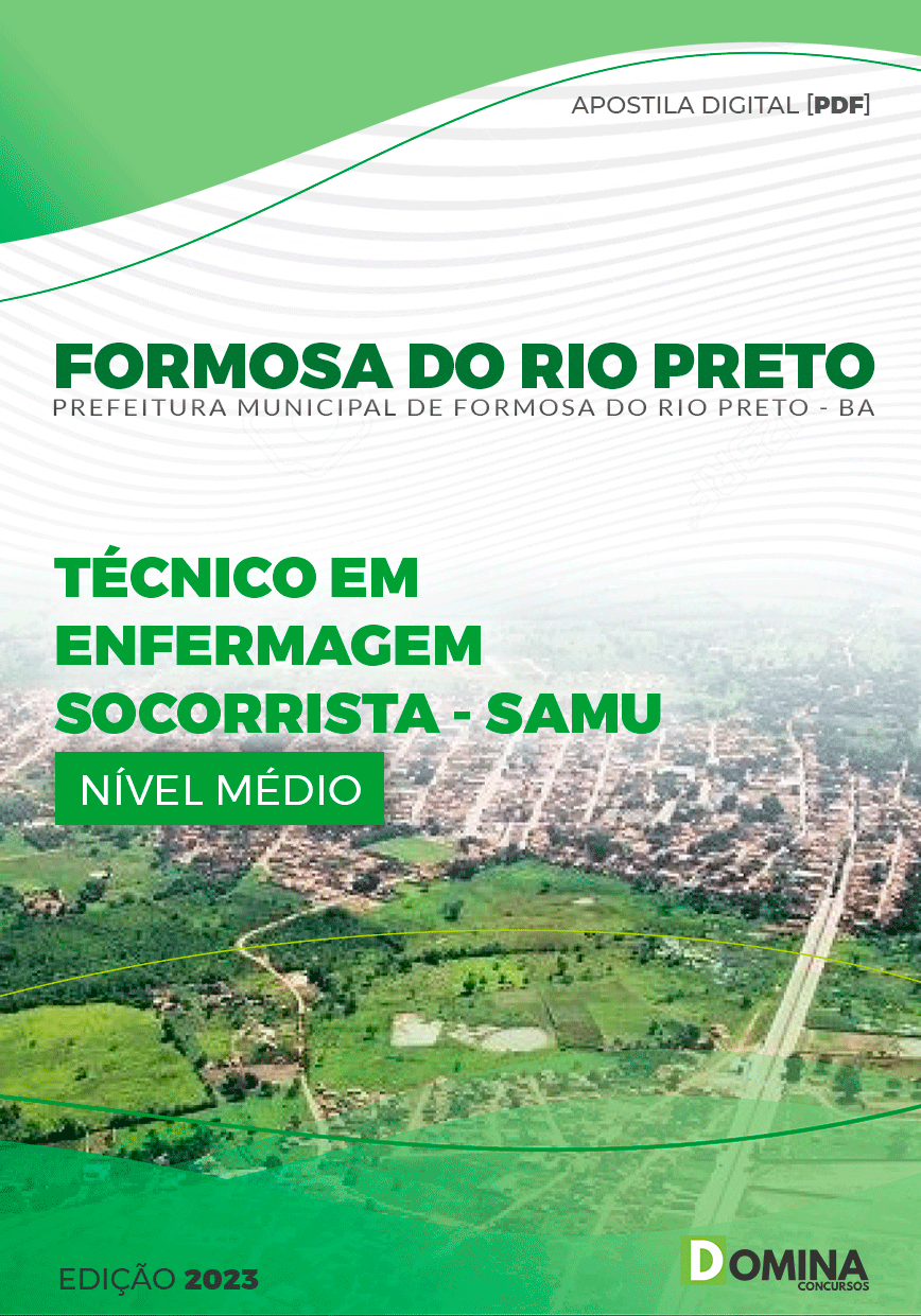 Apostila Pref Formosa Rio Preto BA 2023 Técnico Enfermagem Socorrista