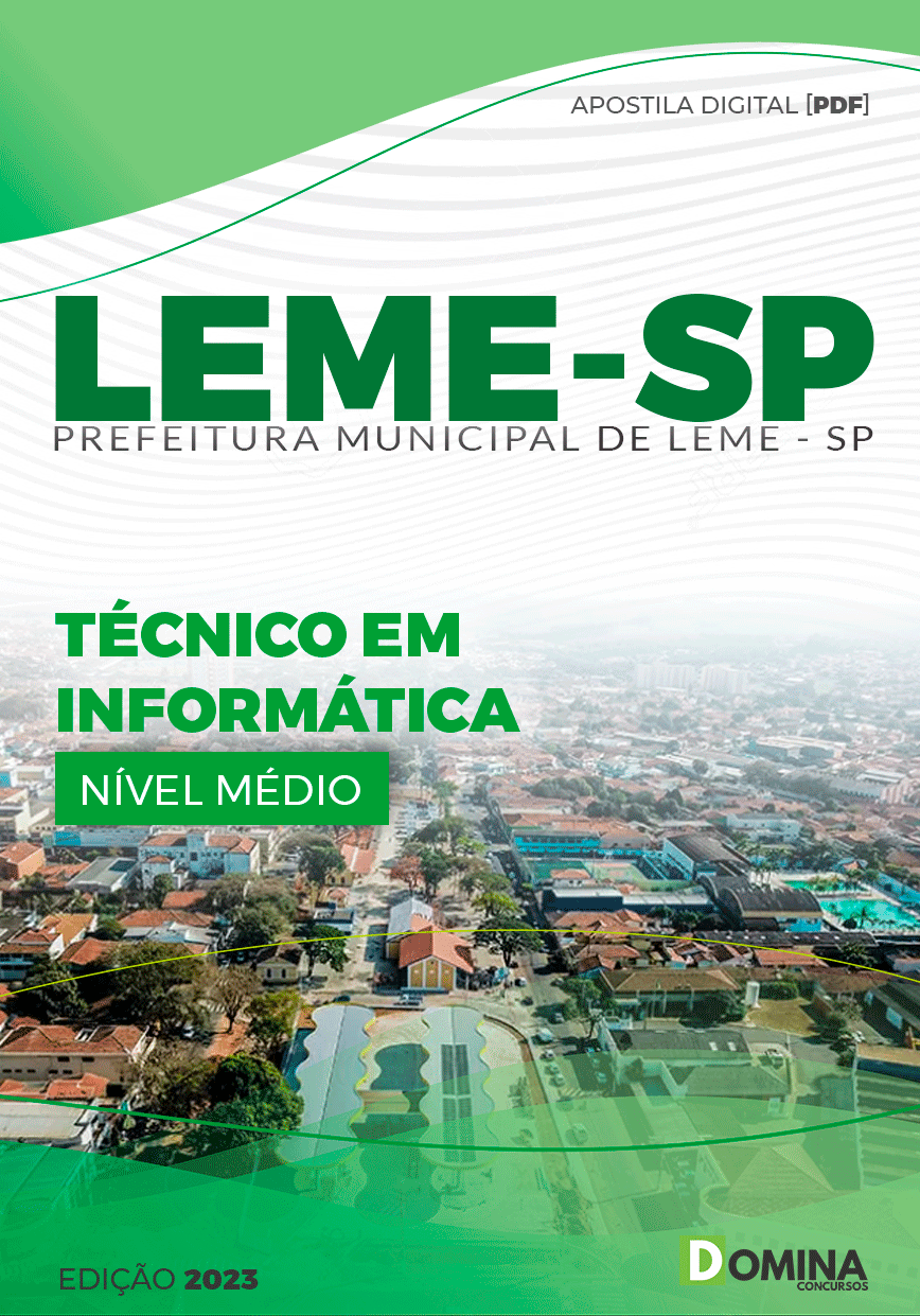 Apostila Pref Leme SP 2023 Técnico em Informática