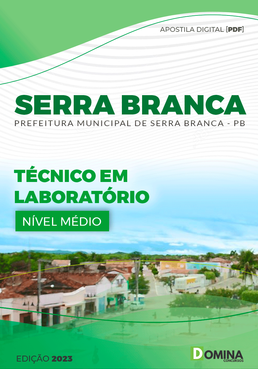 Apostila Pref Serra Branca PB 2023 Técnico Laboratório