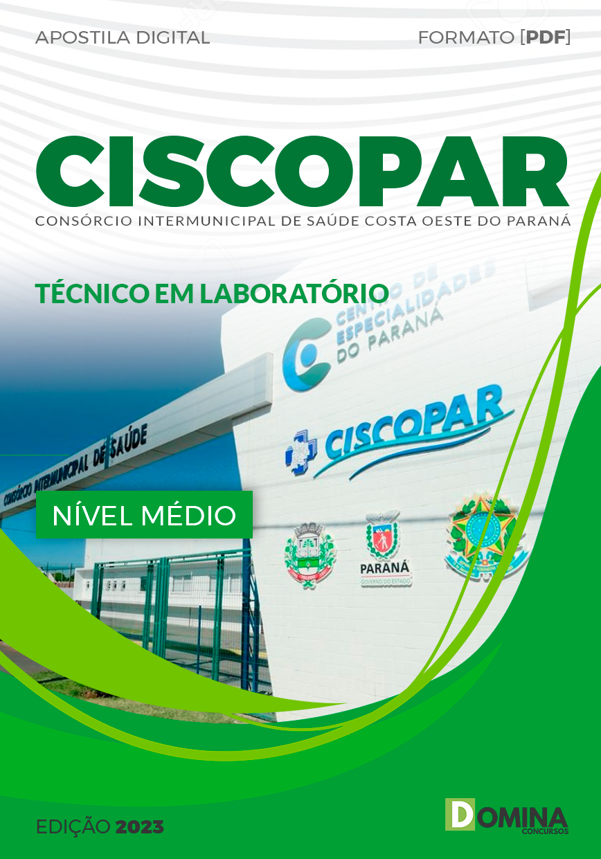 Apostila Concurso CISCOPAR PR 2023 Técnico Laboratório