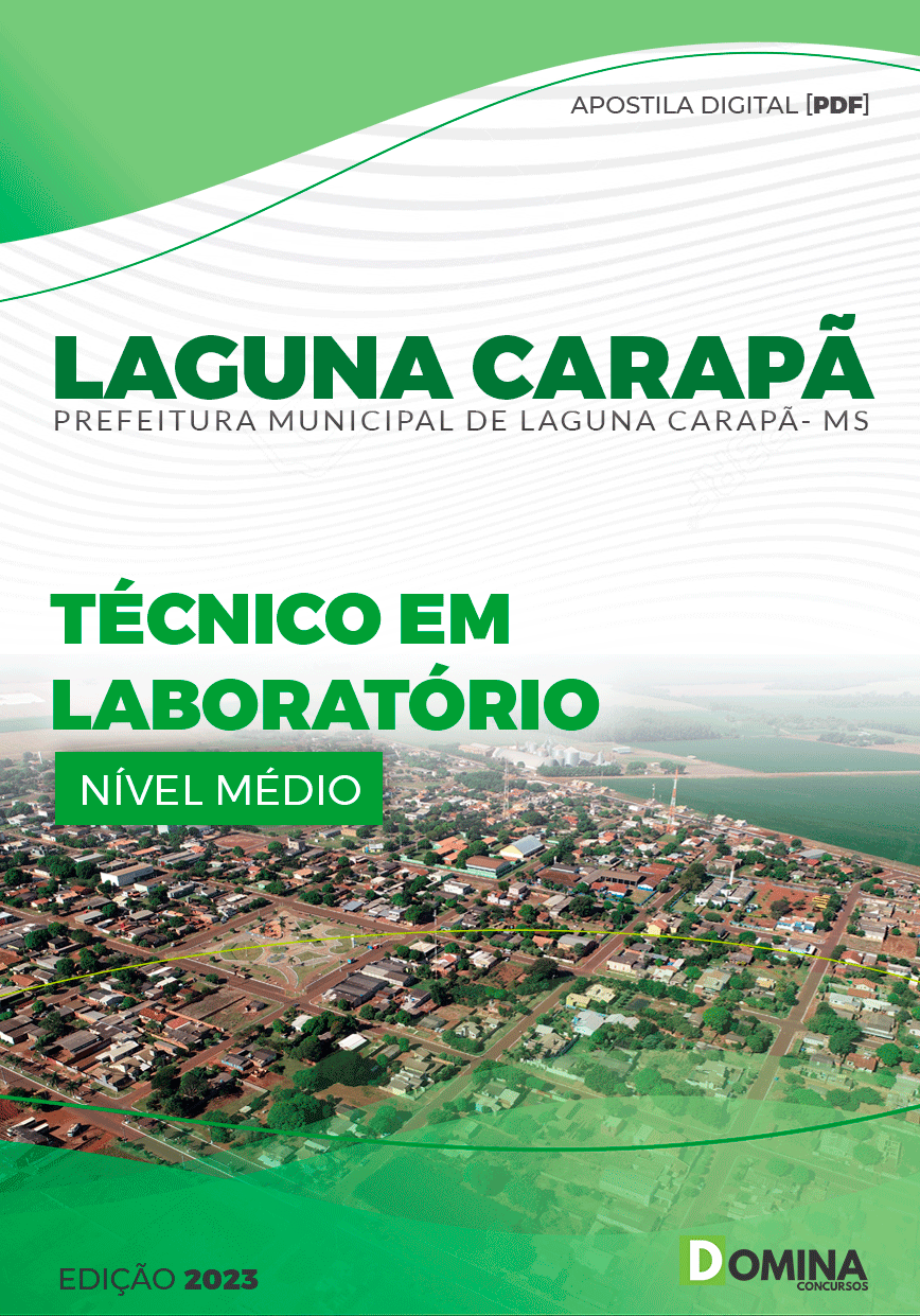 Apostila Pref Laguna Carapã MS 2023 Técnico Laboratório