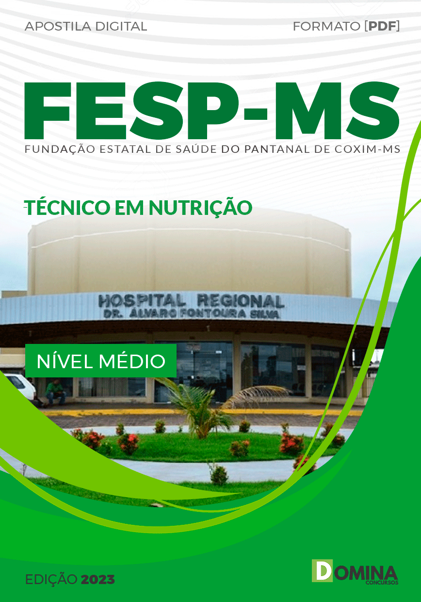 Apostila Concurso FESP MS 2023 Técnico Nutrição