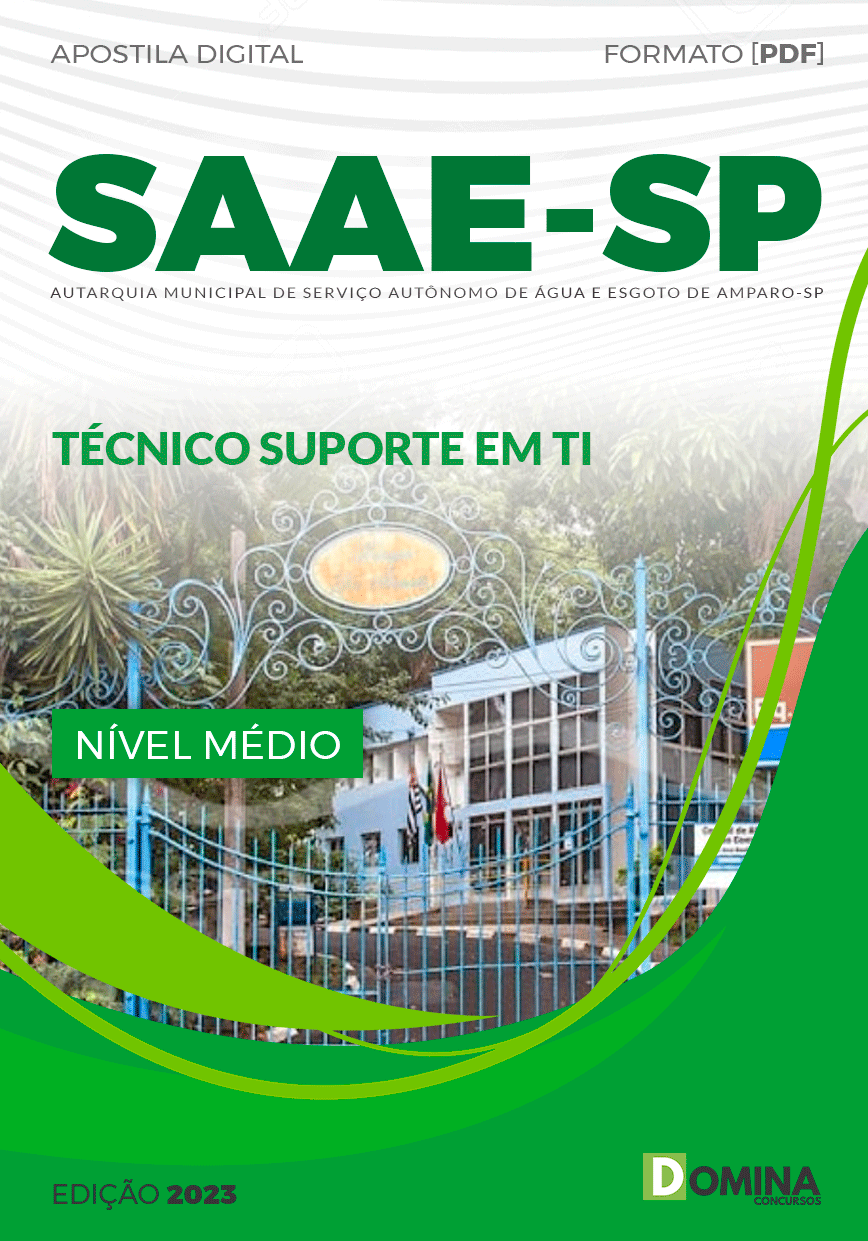 Apostila SAAE SP 2023 Técnico Suporte em TI