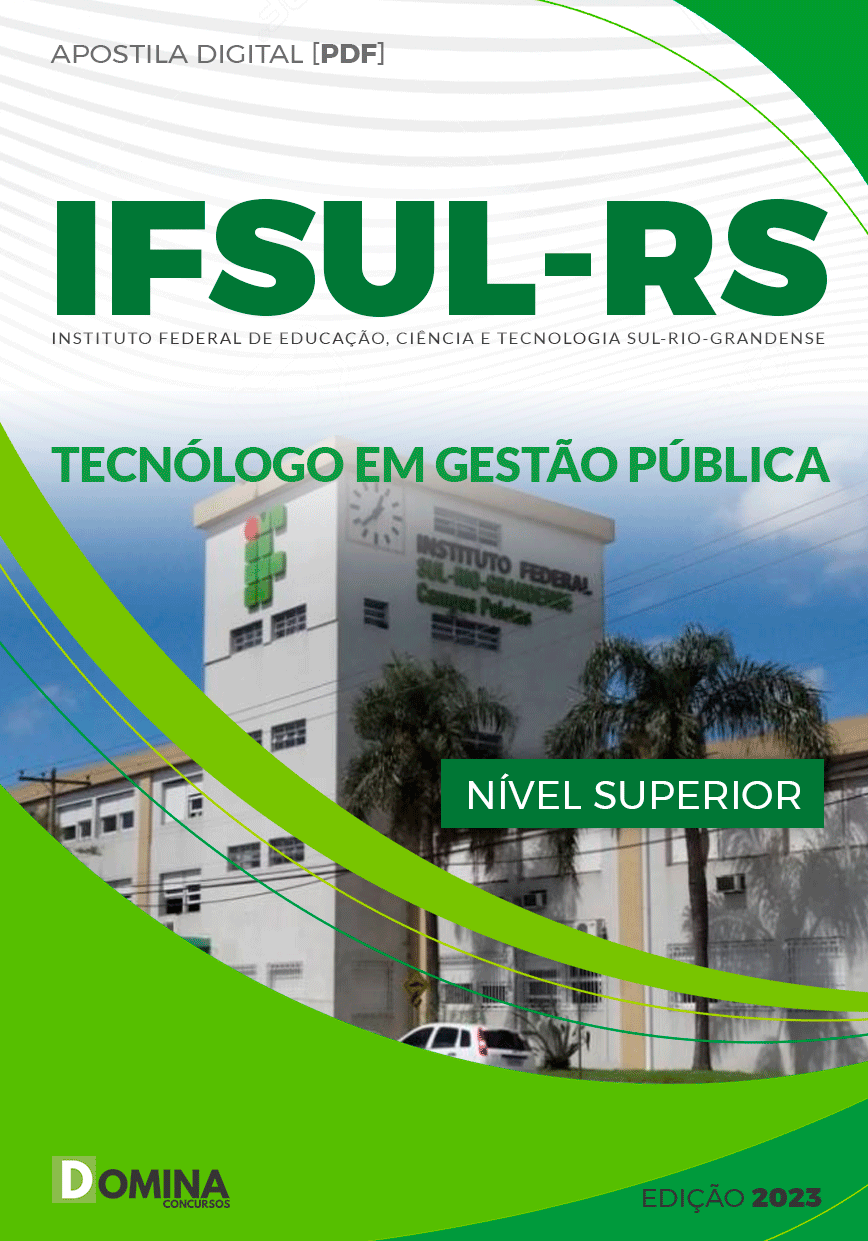 Apostila IFSUL RS 2023 Tecnólogo em Gestão Pública
