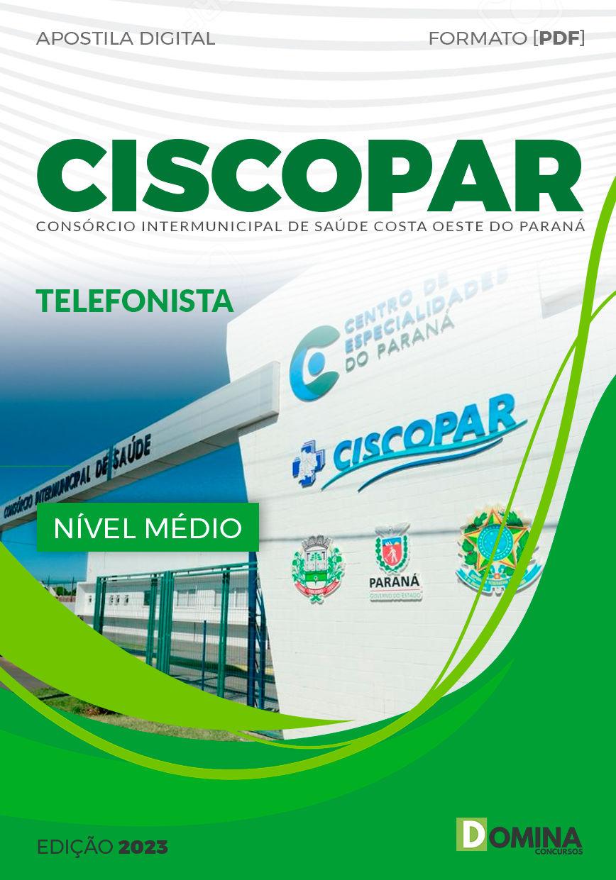 Apostila Concurso CISCOPAR PR 2023 Telefonista