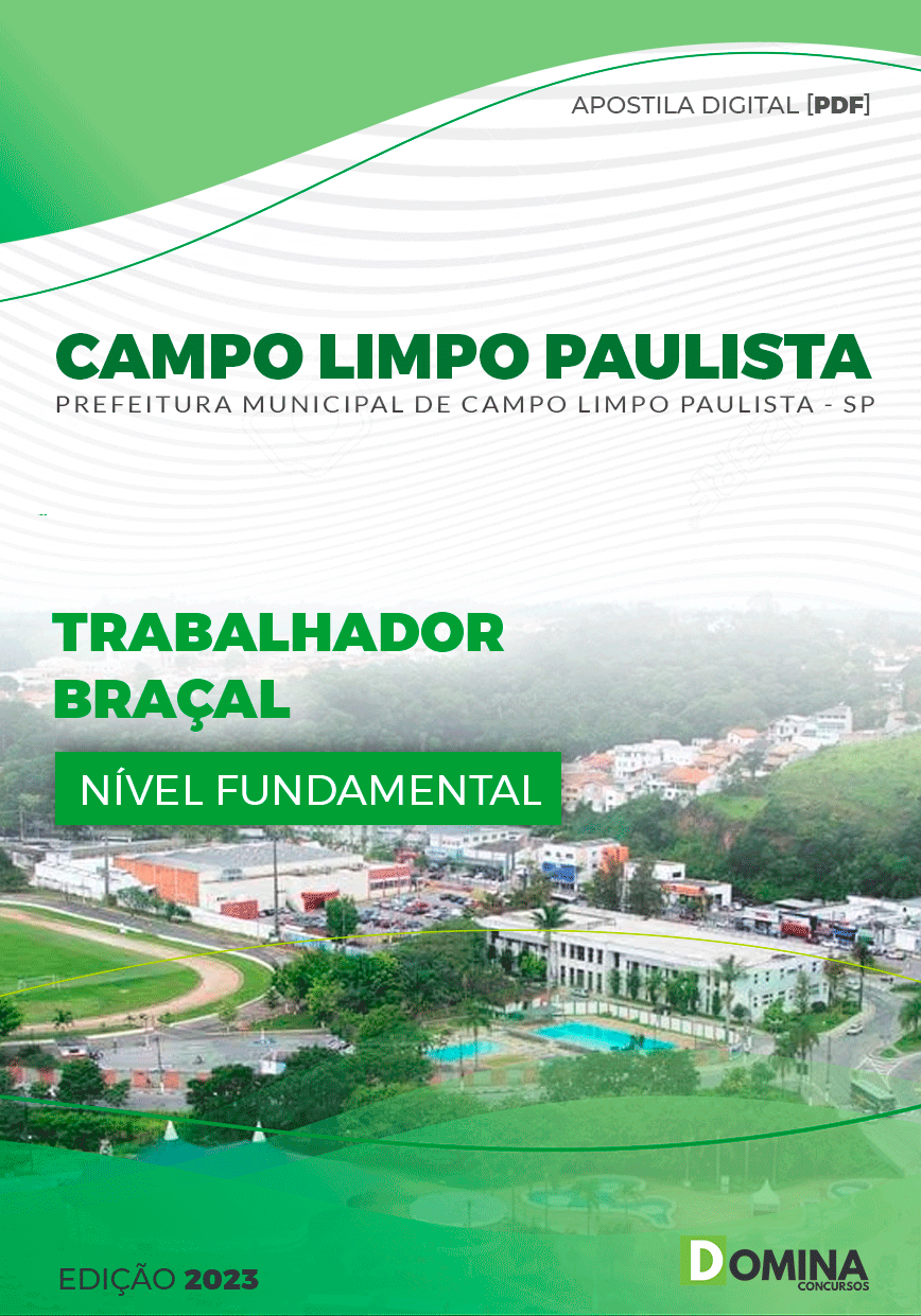 Apostila Pref Campo Limpo Paulista SP 2023 Trabalhador Braçal