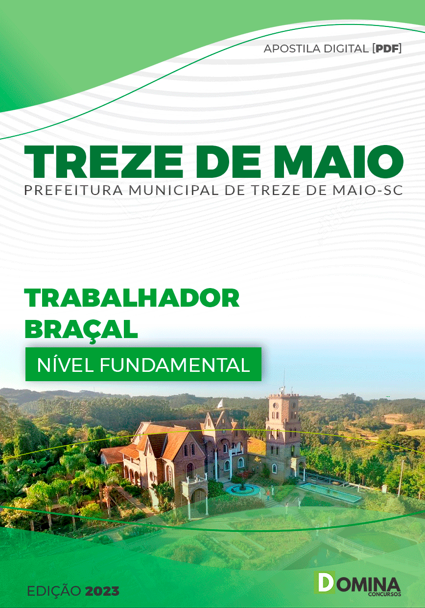 Apostila Pref Treze de Maio SC 2023 Trabalhador Braçal