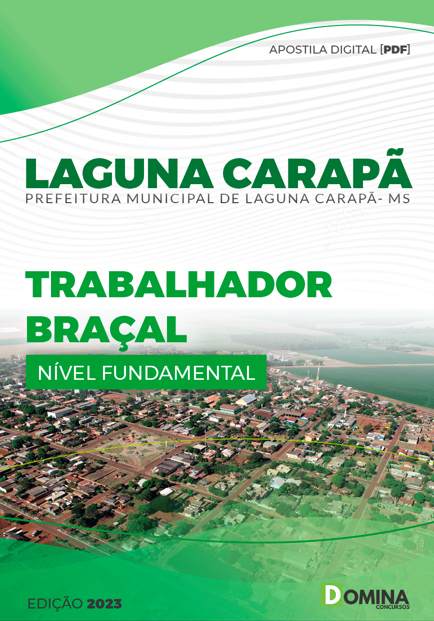 Apostila Pref Laguna Carapã MS 2023 Trabalhador Braçal