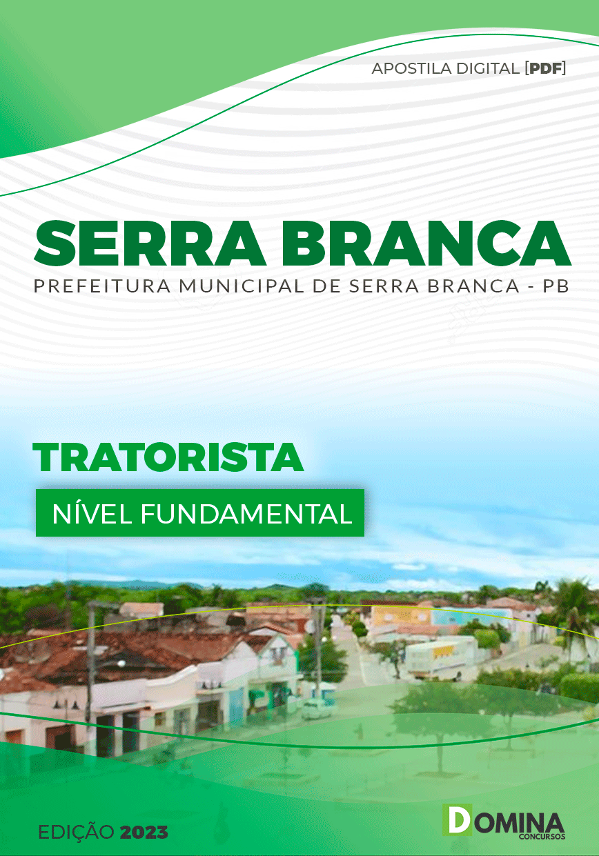 Apostila Concurso Pref Serra Branca PB 2023 Tratorista