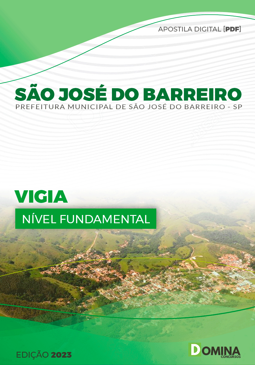 Apostila Pref São José do Barreiro SP 2023 Vigia