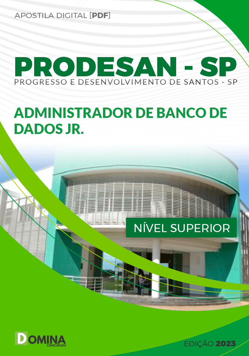 Apostila PRODESAN SP 2023 Administrador Banco de Dados Jr