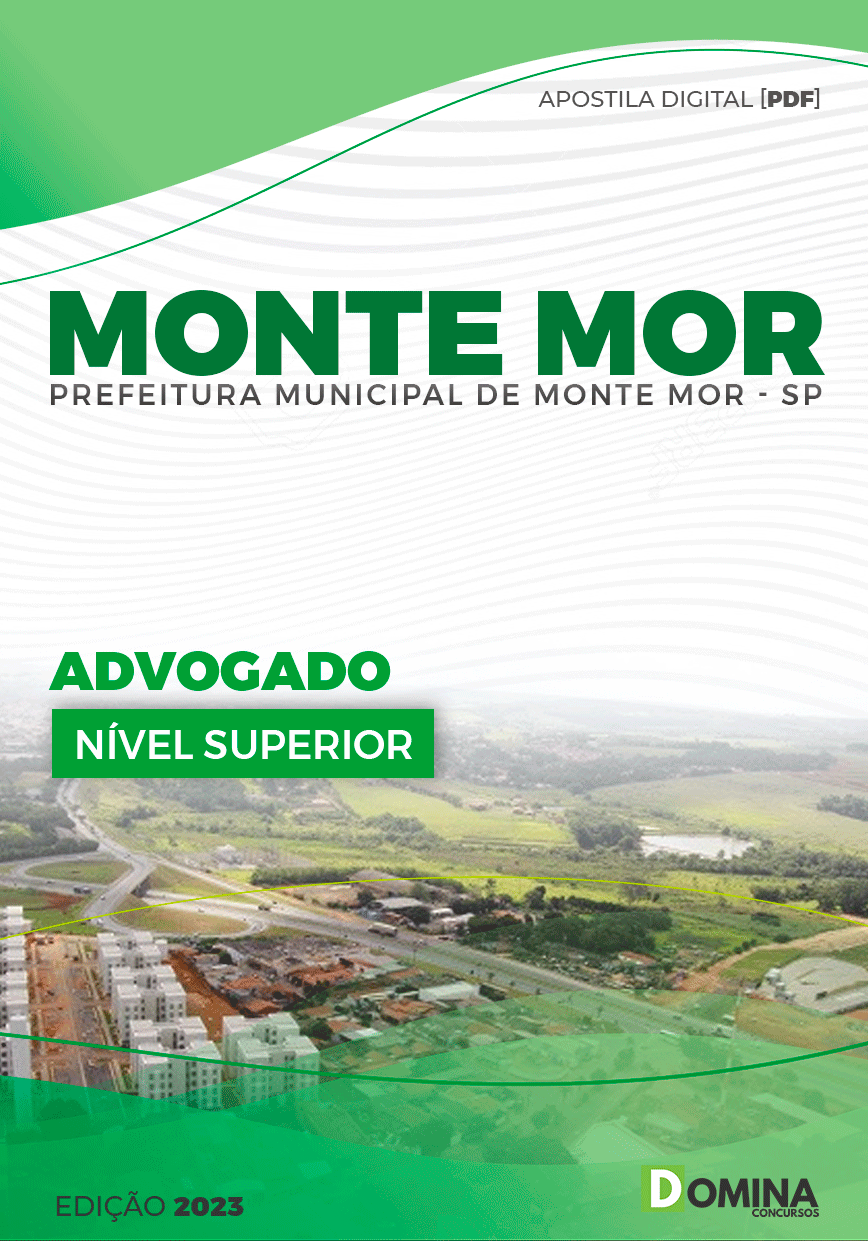 Apostila Pref Monte Mor SP 2023 Advogado