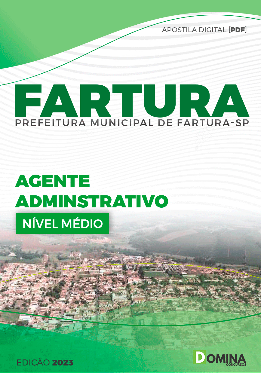 Apostila Concurso Pref Fartura SP 2023 Agente Administrativo