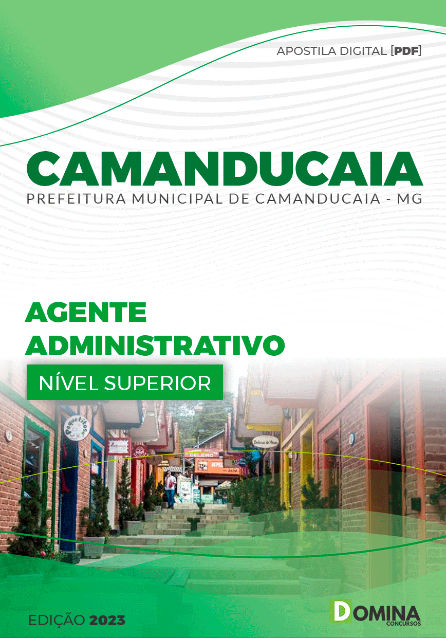 Apostila Pref Camanducaia MG 2024 Agente Administrativo