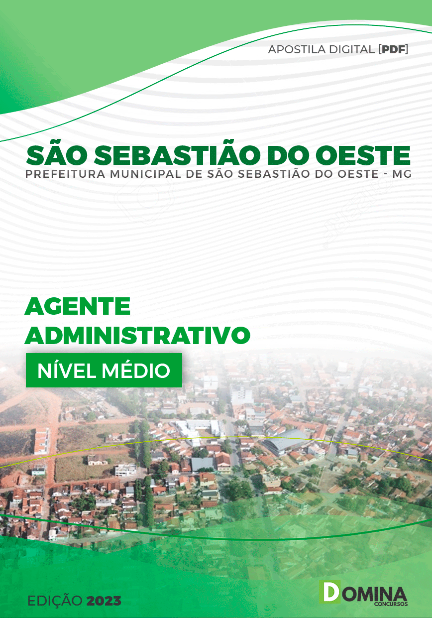 Pref São Sebastião do Oeste MG 2023 Agente Administrativo