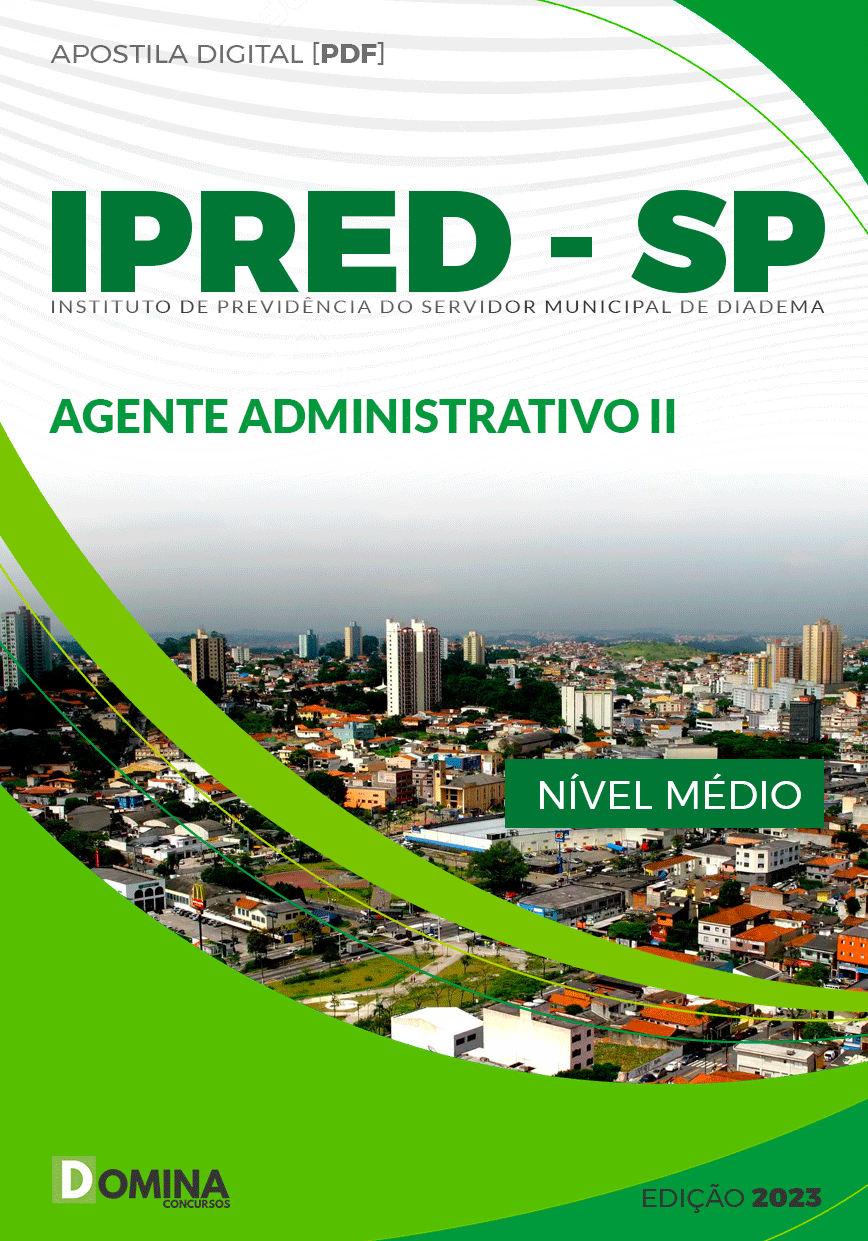 Apostila IPRED SP 2023 Agente Administrativo II